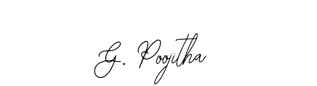 How to Draw G. Poojitha signature style? Bearetta-2O07w is a latest design signature styles for name G. Poojitha. G. Poojitha signature style 12 images and pictures png