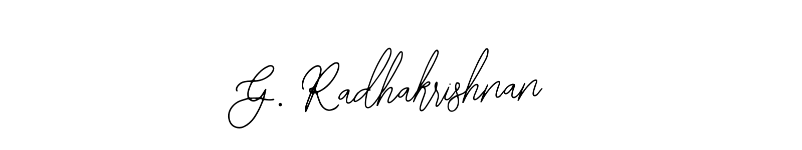 You should practise on your own different ways (Bearetta-2O07w) to write your name (G. Radhakrishnan) in signature. don't let someone else do it for you. G. Radhakrishnan signature style 12 images and pictures png