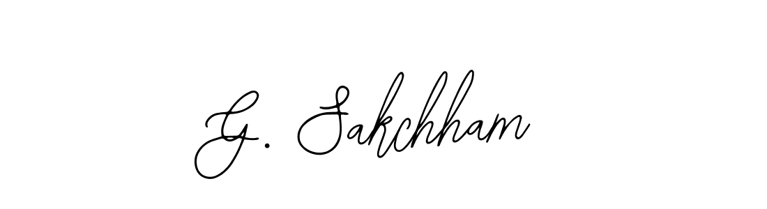 The best way (Bearetta-2O07w) to make a short signature is to pick only two or three words in your name. The name G. Sakchham include a total of six letters. For converting this name. G. Sakchham signature style 12 images and pictures png