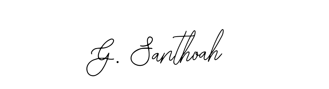 How to make G. Santhoah signature? Bearetta-2O07w is a professional autograph style. Create handwritten signature for G. Santhoah name. G. Santhoah signature style 12 images and pictures png