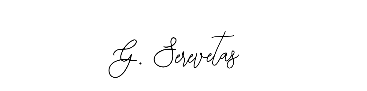 How to Draw G. Serevetas signature style? Bearetta-2O07w is a latest design signature styles for name G. Serevetas. G. Serevetas signature style 12 images and pictures png