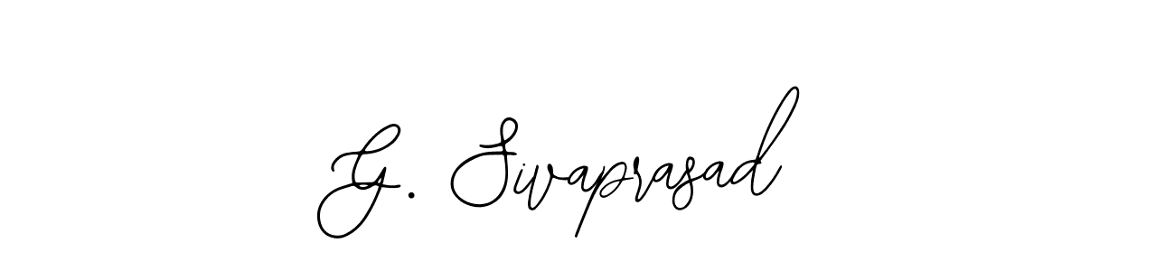 Also You can easily find your signature by using the search form. We will create G. Sivaprasad name handwritten signature images for you free of cost using Bearetta-2O07w sign style. G. Sivaprasad signature style 12 images and pictures png