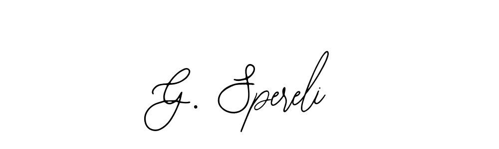 G. Spereli stylish signature style. Best Handwritten Sign (Bearetta-2O07w) for my name. Handwritten Signature Collection Ideas for my name G. Spereli. G. Spereli signature style 12 images and pictures png