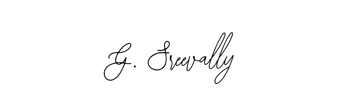 Create a beautiful signature design for name G. Sreevally. With this signature (Bearetta-2O07w) fonts, you can make a handwritten signature for free. G. Sreevally signature style 12 images and pictures png