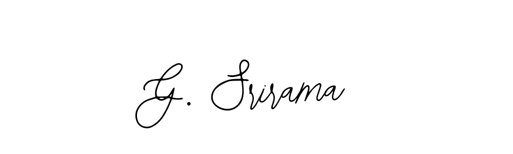 You should practise on your own different ways (Bearetta-2O07w) to write your name (G. Srirama) in signature. don't let someone else do it for you. G. Srirama signature style 12 images and pictures png