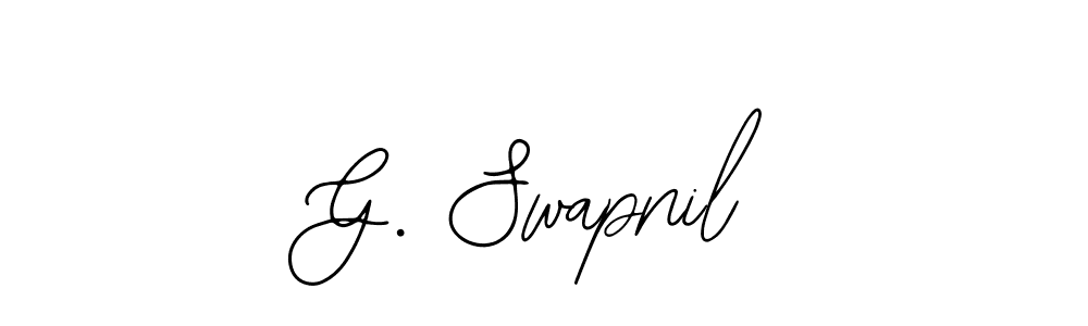 How to make G. Swapnil name signature. Use Bearetta-2O07w style for creating short signs online. This is the latest handwritten sign. G. Swapnil signature style 12 images and pictures png