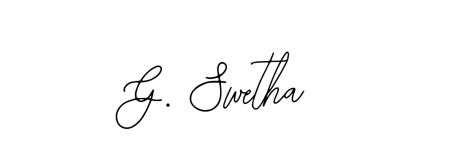 Make a beautiful signature design for name G. Swetha. With this signature (Bearetta-2O07w) style, you can create a handwritten signature for free. G. Swetha signature style 12 images and pictures png