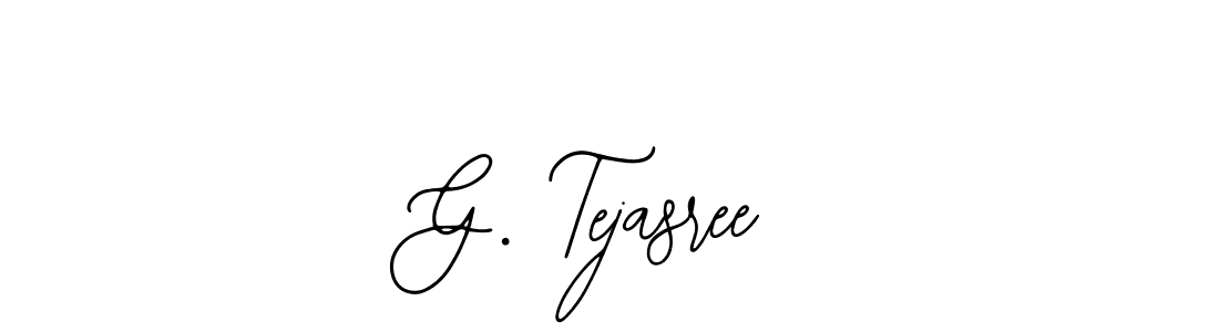 How to make G. Tejasree name signature. Use Bearetta-2O07w style for creating short signs online. This is the latest handwritten sign. G. Tejasree signature style 12 images and pictures png