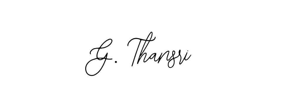 How to make G. Thansri signature? Bearetta-2O07w is a professional autograph style. Create handwritten signature for G. Thansri name. G. Thansri signature style 12 images and pictures png