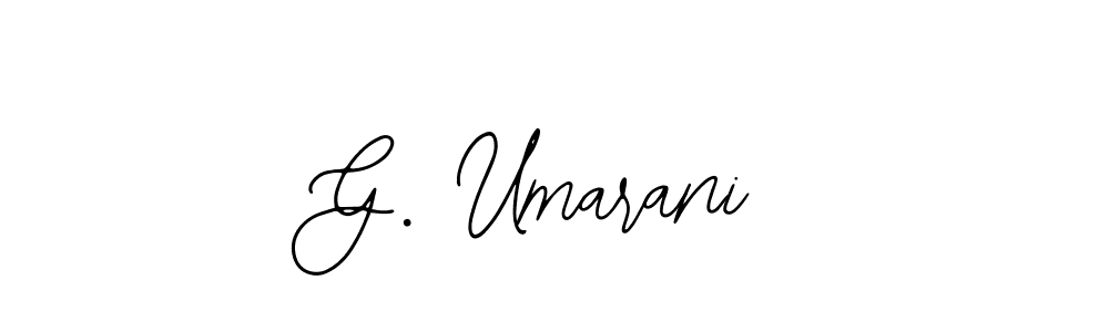 How to make G. Umarani signature? Bearetta-2O07w is a professional autograph style. Create handwritten signature for G. Umarani name. G. Umarani signature style 12 images and pictures png