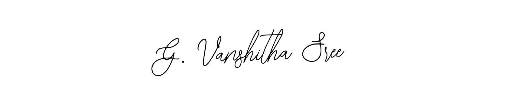 See photos of G. Vanshitha Sree official signature by Spectra . Check more albums & portfolios. Read reviews & check more about Bearetta-2O07w font. G. Vanshitha Sree signature style 12 images and pictures png