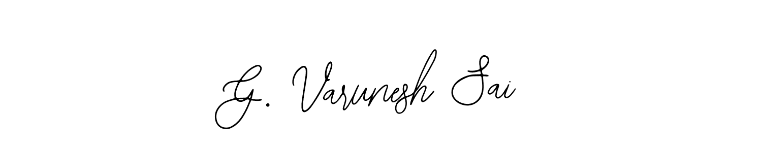 Create a beautiful signature design for name G. Varunesh Sai. With this signature (Bearetta-2O07w) fonts, you can make a handwritten signature for free. G. Varunesh Sai signature style 12 images and pictures png