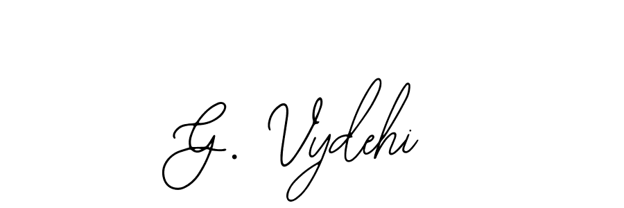 Bearetta-2O07w is a professional signature style that is perfect for those who want to add a touch of class to their signature. It is also a great choice for those who want to make their signature more unique. Get G. Vydehi name to fancy signature for free. G. Vydehi signature style 12 images and pictures png