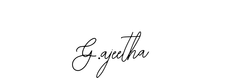 How to make G.ajeetha signature? Bearetta-2O07w is a professional autograph style. Create handwritten signature for G.ajeetha name. G.ajeetha signature style 12 images and pictures png