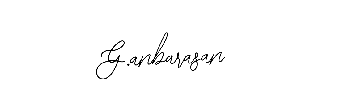 How to make G.anbarasan name signature. Use Bearetta-2O07w style for creating short signs online. This is the latest handwritten sign. G.anbarasan signature style 12 images and pictures png