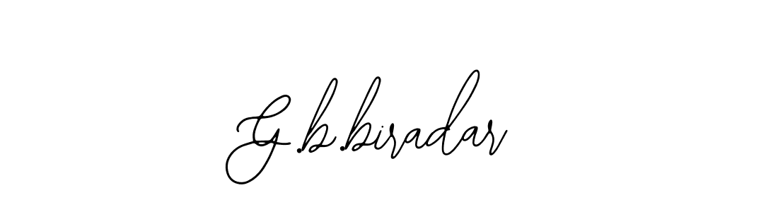 Use a signature maker to create a handwritten signature online. With this signature software, you can design (Bearetta-2O07w) your own signature for name G.b.biradar. G.b.biradar signature style 12 images and pictures png