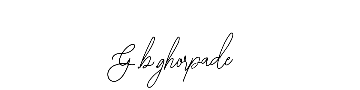 Make a beautiful signature design for name G.b.ghorpade. Use this online signature maker to create a handwritten signature for free. G.b.ghorpade signature style 12 images and pictures png