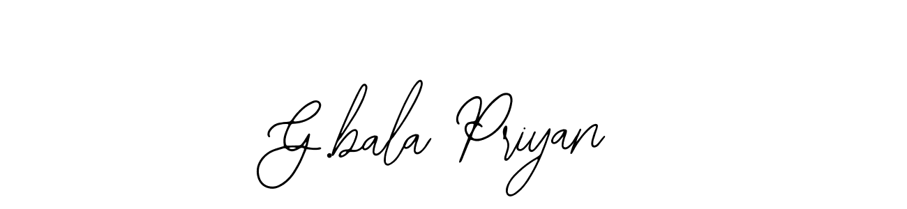 Create a beautiful signature design for name G.bala Priyan. With this signature (Bearetta-2O07w) fonts, you can make a handwritten signature for free. G.bala Priyan signature style 12 images and pictures png