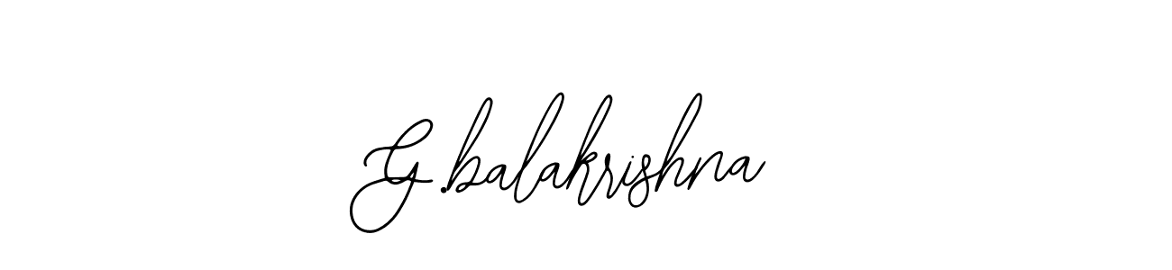 if you are searching for the best signature style for your name G.balakrishna. so please give up your signature search. here we have designed multiple signature styles  using Bearetta-2O07w. G.balakrishna signature style 12 images and pictures png