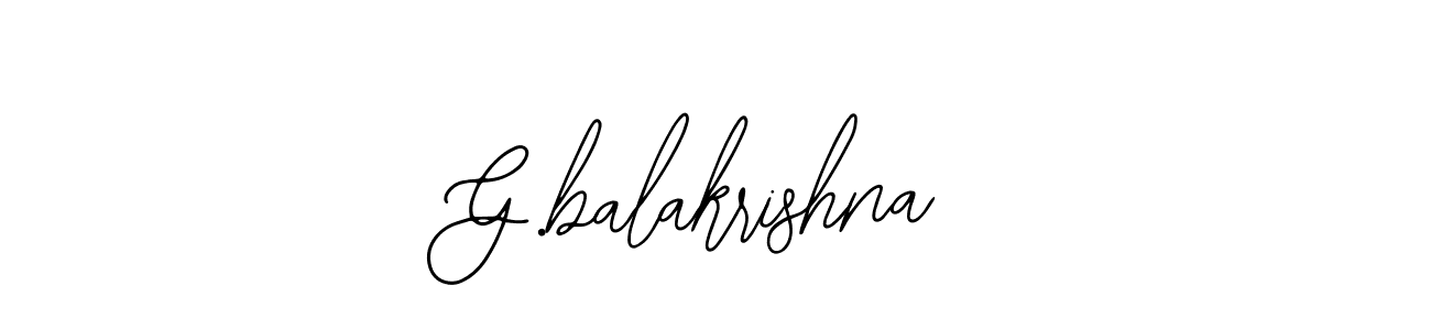 Create a beautiful signature design for name G.balakrishna. With this signature (Bearetta-2O07w) fonts, you can make a handwritten signature for free. G.balakrishna signature style 12 images and pictures png