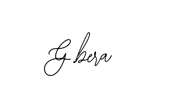 Create a beautiful signature design for name G.bera. With this signature (Bearetta-2O07w) fonts, you can make a handwritten signature for free. G.bera signature style 12 images and pictures png