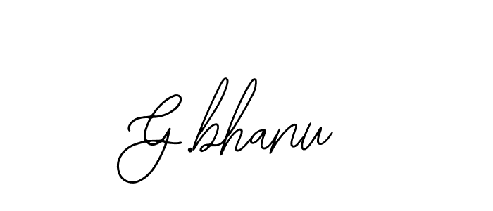 Use a signature maker to create a handwritten signature online. With this signature software, you can design (Bearetta-2O07w) your own signature for name G.bhanu. G.bhanu signature style 12 images and pictures png