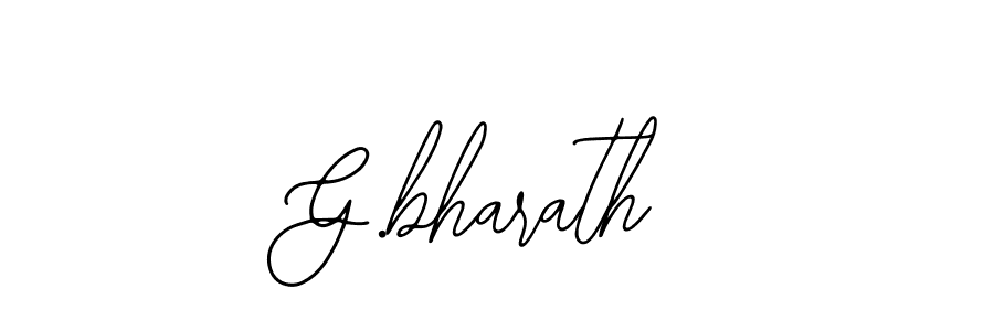 You should practise on your own different ways (Bearetta-2O07w) to write your name (G.bharath) in signature. don't let someone else do it for you. G.bharath signature style 12 images and pictures png