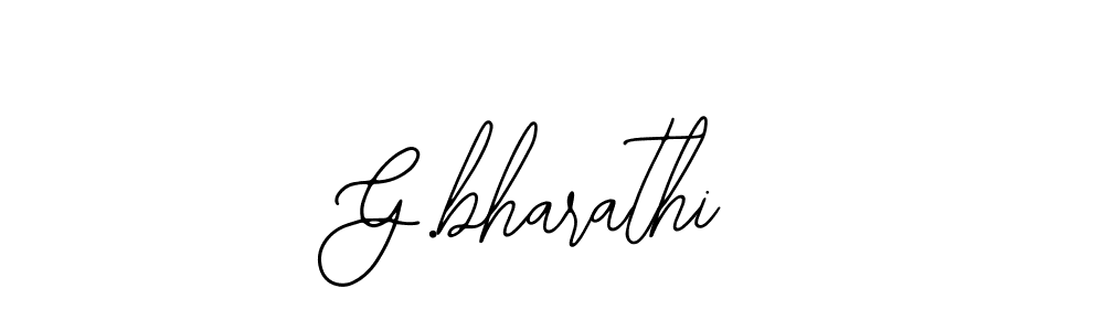 How to make G.bharathi signature? Bearetta-2O07w is a professional autograph style. Create handwritten signature for G.bharathi name. G.bharathi signature style 12 images and pictures png