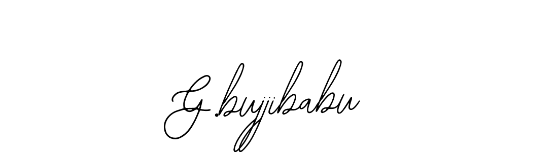 How to Draw G.bujjibabu signature style? Bearetta-2O07w is a latest design signature styles for name G.bujjibabu. G.bujjibabu signature style 12 images and pictures png