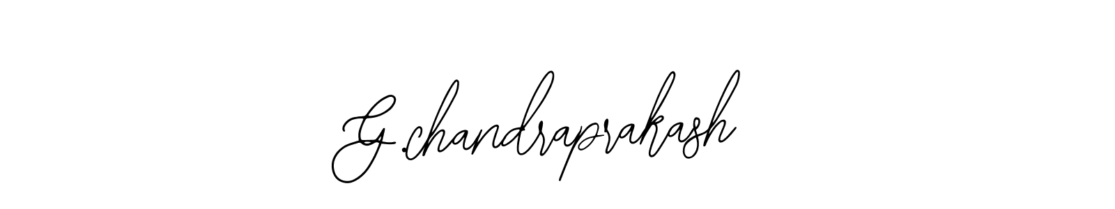 You should practise on your own different ways (Bearetta-2O07w) to write your name (G.chandraprakash) in signature. don't let someone else do it for you. G.chandraprakash signature style 12 images and pictures png