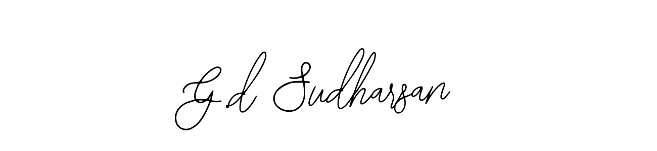 Also we have G.d Sudharsan name is the best signature style. Create professional handwritten signature collection using Bearetta-2O07w autograph style. G.d Sudharsan signature style 12 images and pictures png