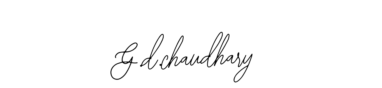 How to make G.d.chaudhary signature? Bearetta-2O07w is a professional autograph style. Create handwritten signature for G.d.chaudhary name. G.d.chaudhary signature style 12 images and pictures png