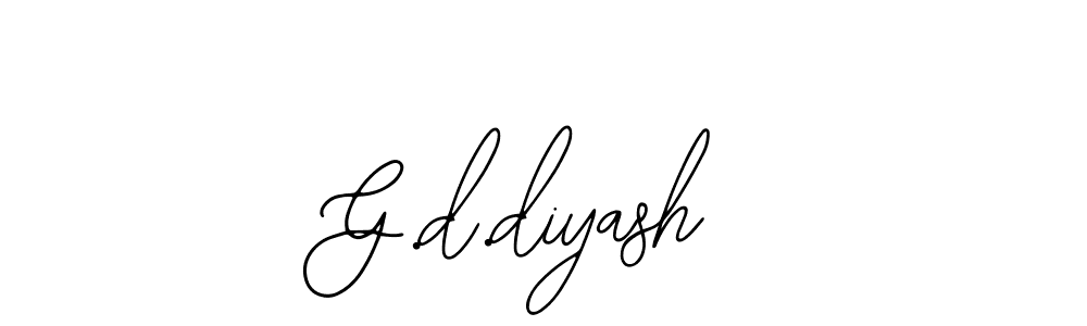 if you are searching for the best signature style for your name G.d.diyash. so please give up your signature search. here we have designed multiple signature styles  using Bearetta-2O07w. G.d.diyash signature style 12 images and pictures png