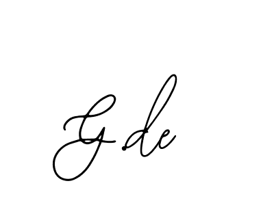 It looks lik you need a new signature style for name G.de. Design unique handwritten (Bearetta-2O07w) signature with our free signature maker in just a few clicks. G.de signature style 12 images and pictures png