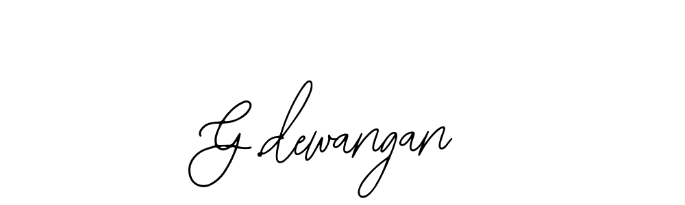 How to make G.dewangan name signature. Use Bearetta-2O07w style for creating short signs online. This is the latest handwritten sign. G.dewangan signature style 12 images and pictures png