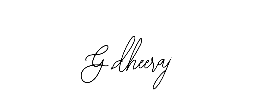 Design your own signature with our free online signature maker. With this signature software, you can create a handwritten (Bearetta-2O07w) signature for name G.dheeraj. G.dheeraj signature style 12 images and pictures png