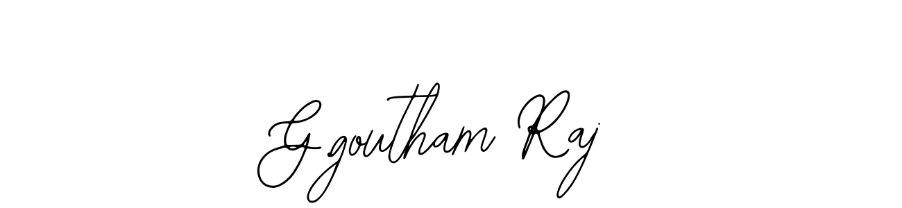 It looks lik you need a new signature style for name G.goutham Raj. Design unique handwritten (Bearetta-2O07w) signature with our free signature maker in just a few clicks. G.goutham Raj signature style 12 images and pictures png