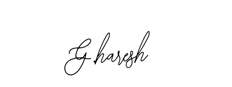 Use a signature maker to create a handwritten signature online. With this signature software, you can design (Bearetta-2O07w) your own signature for name G.haresh. G.haresh signature style 12 images and pictures png