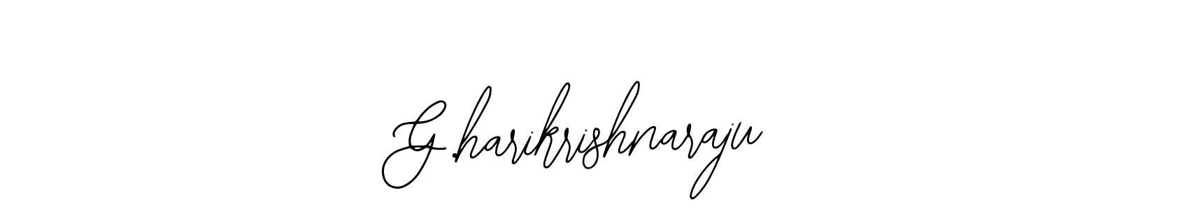 How to make G.harikrishnaraju name signature. Use Bearetta-2O07w style for creating short signs online. This is the latest handwritten sign. G.harikrishnaraju signature style 12 images and pictures png