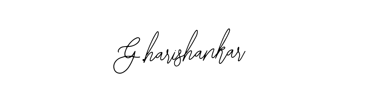 How to make G.harishankar name signature. Use Bearetta-2O07w style for creating short signs online. This is the latest handwritten sign. G.harishankar signature style 12 images and pictures png