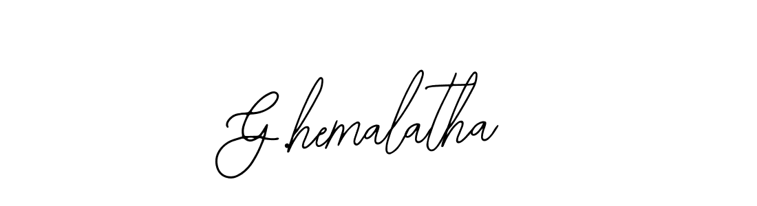 Use a signature maker to create a handwritten signature online. With this signature software, you can design (Bearetta-2O07w) your own signature for name G.hemalatha. G.hemalatha signature style 12 images and pictures png