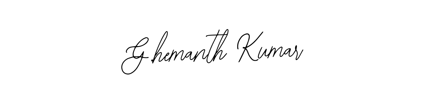 Make a beautiful signature design for name G.hemanth Kumar. With this signature (Bearetta-2O07w) style, you can create a handwritten signature for free. G.hemanth Kumar signature style 12 images and pictures png