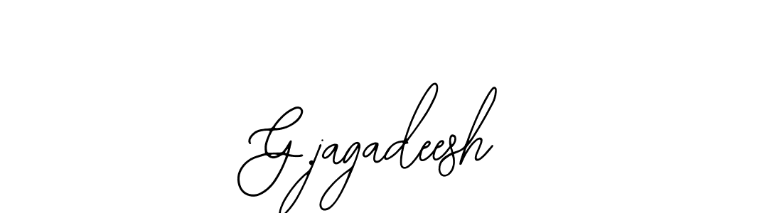 Design your own signature with our free online signature maker. With this signature software, you can create a handwritten (Bearetta-2O07w) signature for name G.jagadeesh. G.jagadeesh signature style 12 images and pictures png