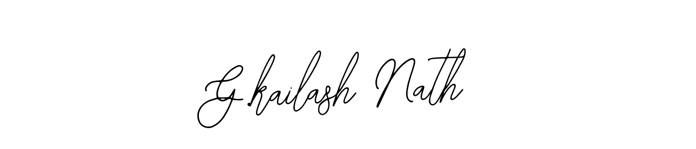 Similarly Bearetta-2O07w is the best handwritten signature design. Signature creator online .You can use it as an online autograph creator for name G.kailash Nath. G.kailash Nath signature style 12 images and pictures png