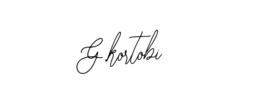Design your own signature with our free online signature maker. With this signature software, you can create a handwritten (Bearetta-2O07w) signature for name G.kortobi. G.kortobi signature style 12 images and pictures png