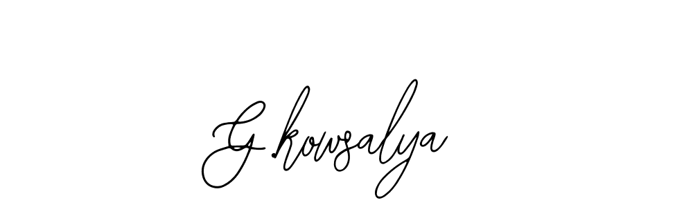 Best and Professional Signature Style for G.kowsalya. Bearetta-2O07w Best Signature Style Collection. G.kowsalya signature style 12 images and pictures png