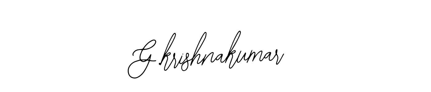 Also we have G.krishnakumar name is the best signature style. Create professional handwritten signature collection using Bearetta-2O07w autograph style. G.krishnakumar signature style 12 images and pictures png