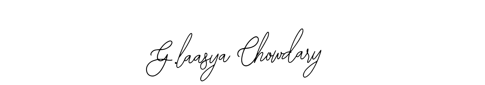 See photos of G.laasya Chowdary official signature by Spectra . Check more albums & portfolios. Read reviews & check more about Bearetta-2O07w font. G.laasya Chowdary signature style 12 images and pictures png