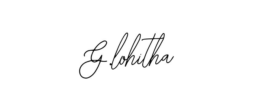 Use a signature maker to create a handwritten signature online. With this signature software, you can design (Bearetta-2O07w) your own signature for name G.lohitha. G.lohitha signature style 12 images and pictures png