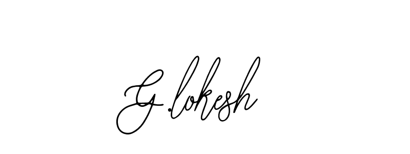 G.lokesh stylish signature style. Best Handwritten Sign (Bearetta-2O07w) for my name. Handwritten Signature Collection Ideas for my name G.lokesh. G.lokesh signature style 12 images and pictures png